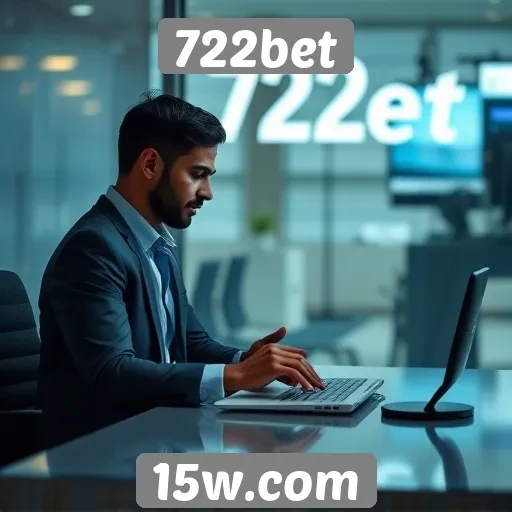 Interação com o atendimento ao cliente na 722bet
